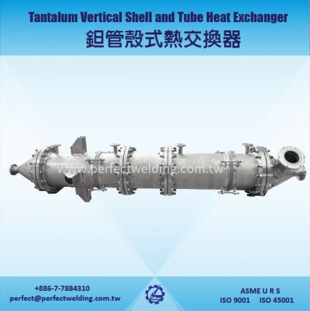 Calentador de tubo y carcasa de tantalio - Intercambiador de calor de tubo y carcasa de tantalio